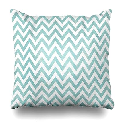 Amazon Com Diycow Throw Pillows Covers Azure Watercolor Blue