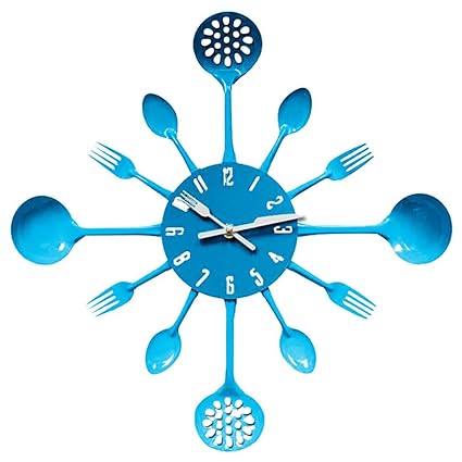 Amazon Com Mcc Kitchen Cutlery Wall Clock With Forks And Spoons