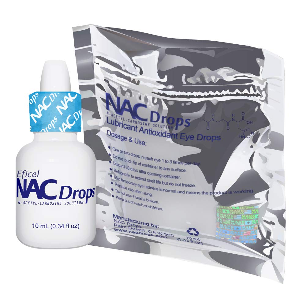 NAC Drops NAcetylCarnosine Antioxidant Antiaging Lubricant Eye Drops