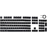 PBT Double-Shot Full Set 104 Key keycaps US Layout Replacement for Corsair K70 RGB MK.2 SE Mechanical Keyboard Backlit (Black)