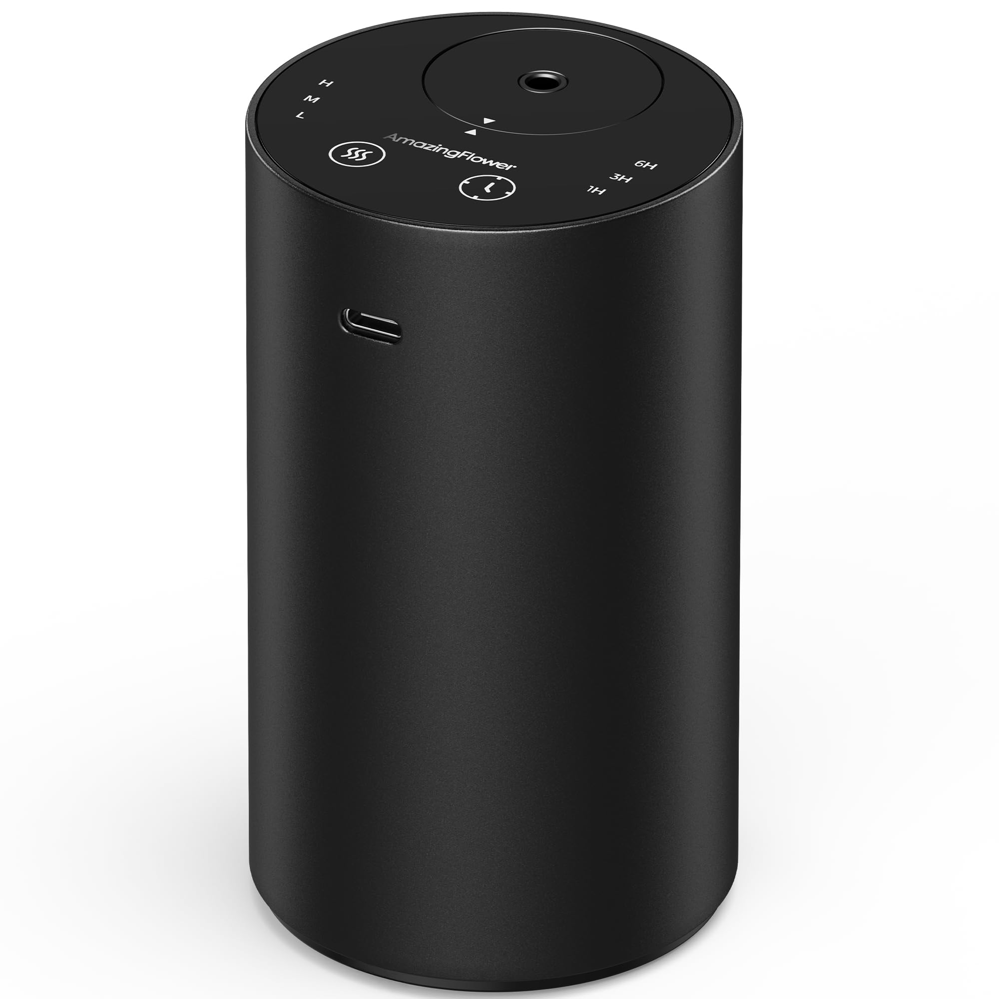 Photo 1 of Waterless Essential Oil Diffuser, Rechargeable Scent Diffusers with 3 Mist Levels & Timers, Portable Aromatherapy Diffuser for Home Car Room Studio Office, Black Metal