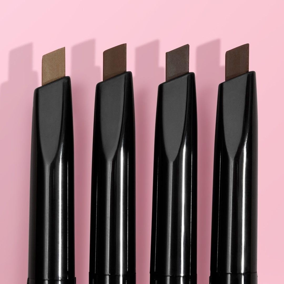 wet n wild Ultimate Eyebrow Retractable Definer Pencil, Medium Brown, Dual-Sided Brow Brush, Fine Tip, Shapes, Defines, Fills Brow Makeup