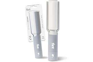 Flint Plus Retractable Lint Remover & Pet Hair Roller for Clothes – Refillable & Reusable Lint Roller with 70 Extra Sticky Tear-Off Sheets – Value Pack, Light Grey