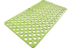 Shower Floor Mat, 28 X 15 Inches Easy Clean Machine Washable Large Non Slip Bath Mats with Suction Cups and Drain Holes,Durab