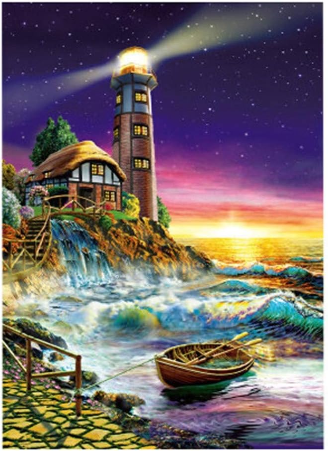 Adults Children's Puzzles - 100 Pieces Puzzles (Overwatch Lighthouse) - Jigsaw Puzzles Floor Puzzle Intellectual Game Learning Education Decompression Toys for Adults Kids 38 x 25cm