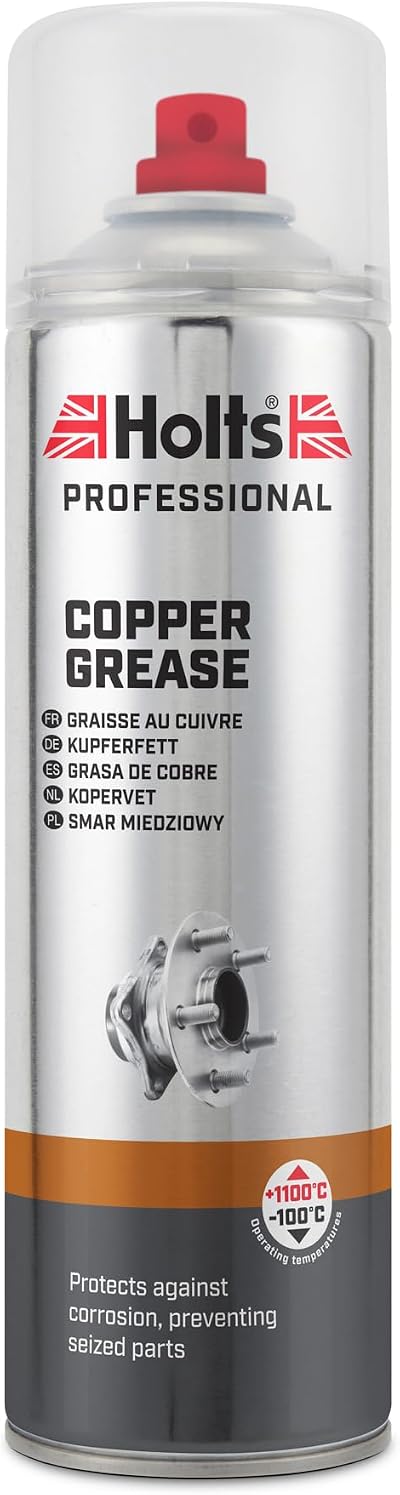 Holts Copper Grease Spray 500ml High Temp Lubricant for Brake Pads DIY