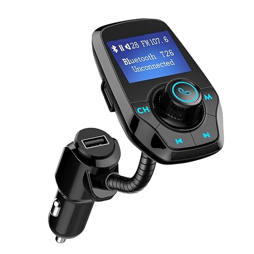 title=Trasmettitore Bluetooth FM Mpow, FM Trasmettitore per Auto con CVC Tecnologia