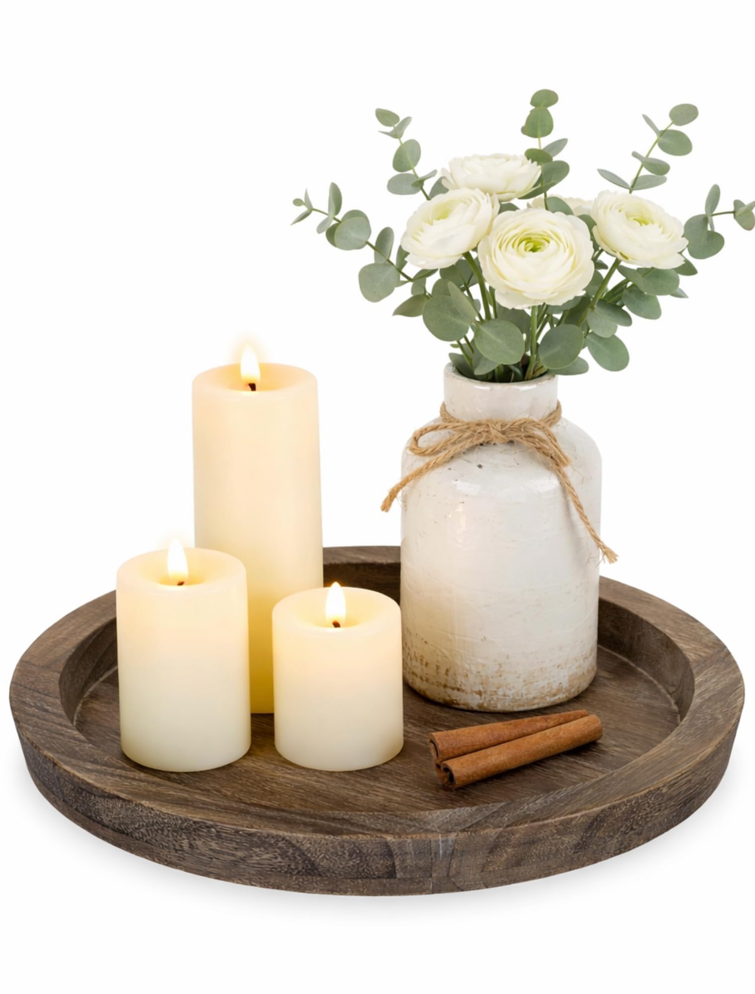 Rustic distressed wood charm