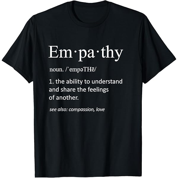 Amazon.com: Choose Empathy Black X-Small Classic Fit Crew Neck T