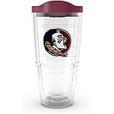 Tervis Florida State Seminoles - Primary Logo Made in USA Double Walled Insulated Tumbler Travel Cup Keeps Drinks Cold & Hot, 24oz, Classic