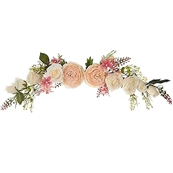 Lvydec Artificial Peony Flower Swag, 25 Inch