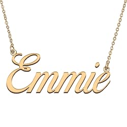 HUAN XUN Customized Custom Simple Any Name Necklace