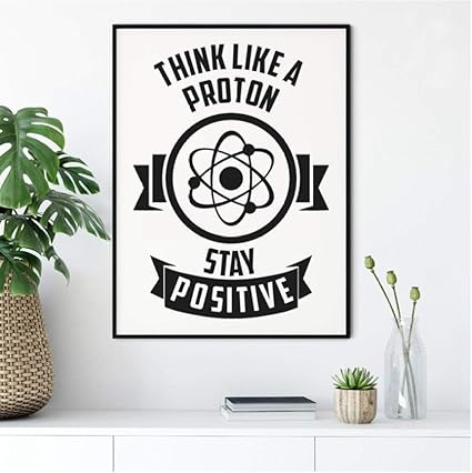 Bigmmdream Physique Chimie Citation De Motivation Imprimer Pensez Comme Un Art De Proton Pour Les Geeks Affiche Toile Peinture Bureau Galerie Mur Decor 40x50cmx1 Sans Cadre Amazon Fr Cuisine Maison