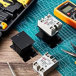 2 Pcs Solid State Relay SSR-25DA with 2 Pcs Heat