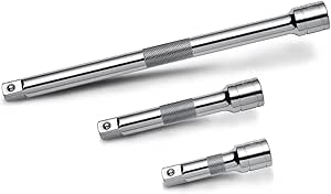Powerbuilt 640842 1/4" Dr. Extension Set, 3 Piece , Silver