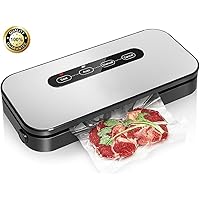 Set di sigillatori sottovuoto, pompa portatile ricaricabile tramite USB, con 15 sacchetti per vuoto riutilizzabili con cerniera, macchina automatica