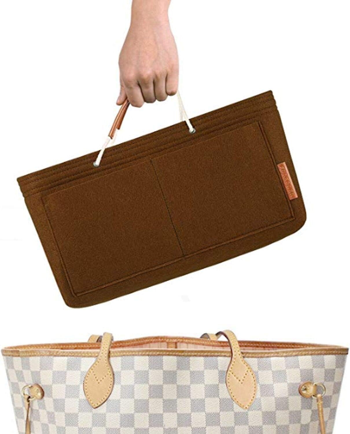 Felt Handbag Bag Organiser Insert for Tote with Handles Organizer