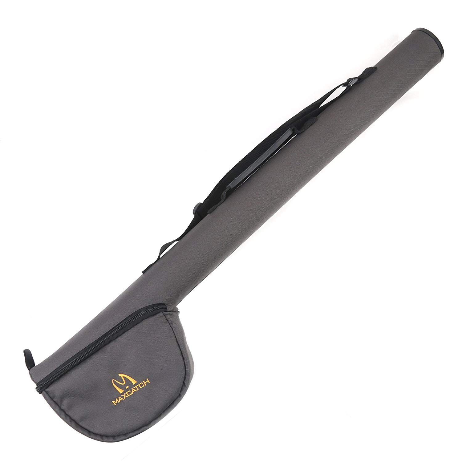 MAXIMUMCATCH Fly Fishing Rod & Reel Case, Complete Rod Protection (Gray, For 9ft 4pcs fishing rod (Single Rod))