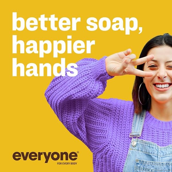 EVERYONE LIQUID HAND SOAP REFILL, 1 GALLON, MEYER LEMON AND MANDARIN, PLANT-BASED CLEANSER WITH PURE ESSENTIAL OILS