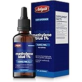 Arigold Methylene Blue USP Grade 1% Solution – 2 fl oz Dropper Bottle | Pharmaceutical Grade | 99% Pure Electrolytic Formula | Cognitive & Cellular Energy Support | Formaldehyde-Free, Non-GMO