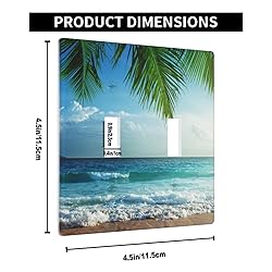 Pznen Beach 2-Gang Wall Plate Dual Switch Faceplate