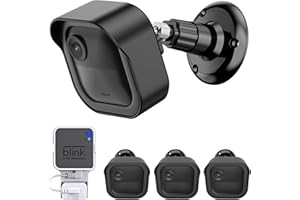 GRESUR All-New Blink Outdoor Camera Mount,Compatible with Blink Outdoor (4th & 3rd Gen) Camera,360 Degree Adjustable Wall Mount with Blink Sync Module Wall Mount,Blink Cameras are Not Included (3Pack,Black)