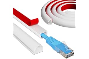 KNEELISA 78" Side Open One Cord Hider for Wall Mounted Tv,Extension Cable Cover to Hide Conceal Cords Along Wall,Wire Raceway Management Cable Concealer Channel,Electric Cord Organizer Wiremold,White