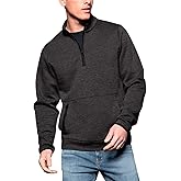 Men's Quarter-Zip Long Sleeve Fleece Sweatshirt with Pockets Mock Neck Comfort Golf Sweatshirts Pullover Sportswear