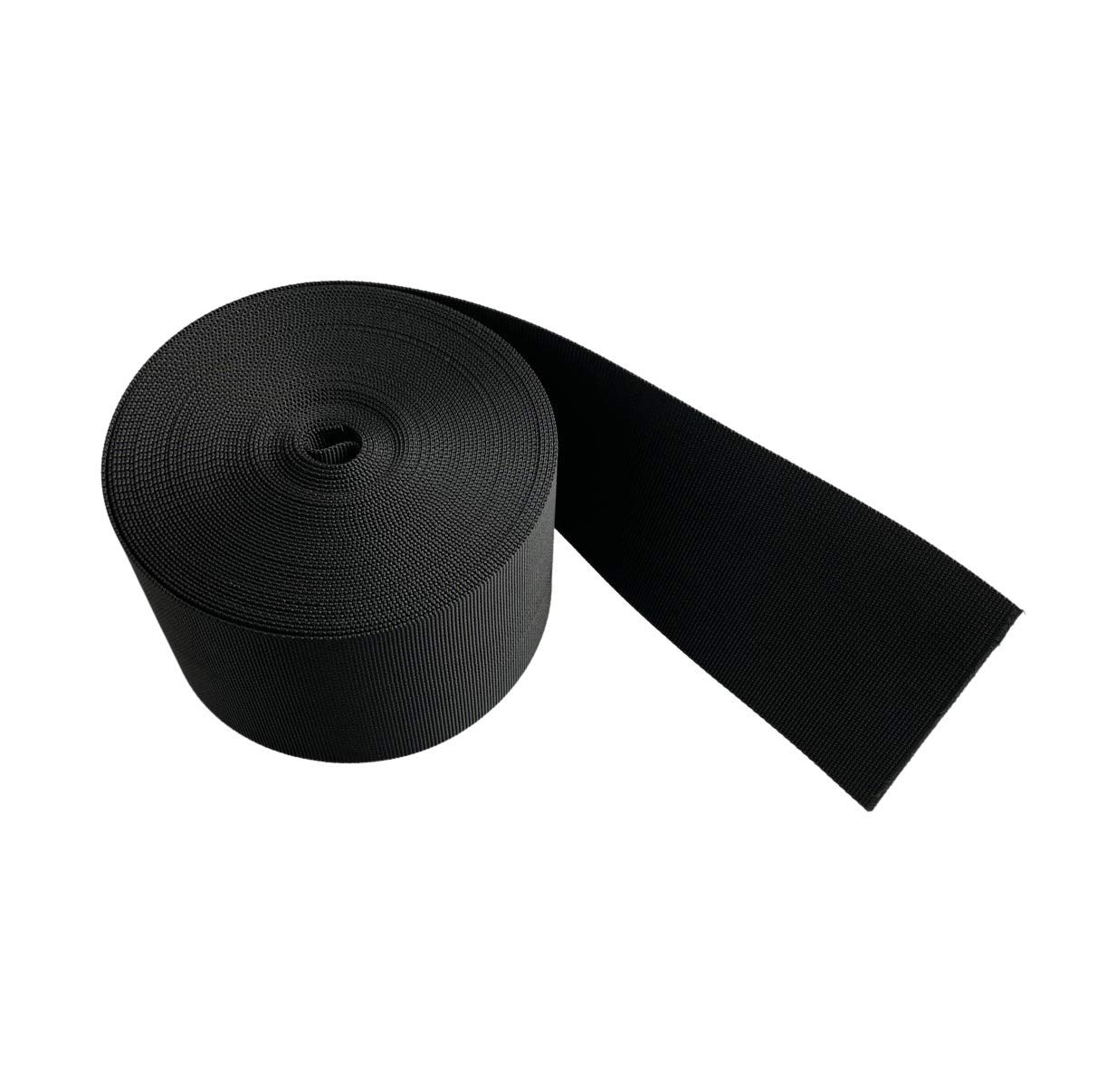 On1shelf 100mm Wide Black Nylon Heavy Duty Polypropylene Webbing Strap- 10m (100mm)