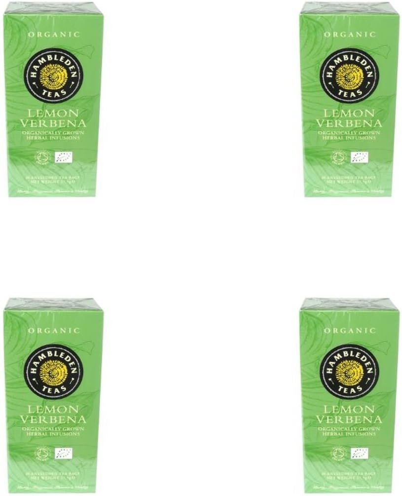 (4 PACK) - Hambleden Lemon Verbena Enveloped Tea| 20 Bags |4 PACK - SUPER SAVER - SAVE MONEY