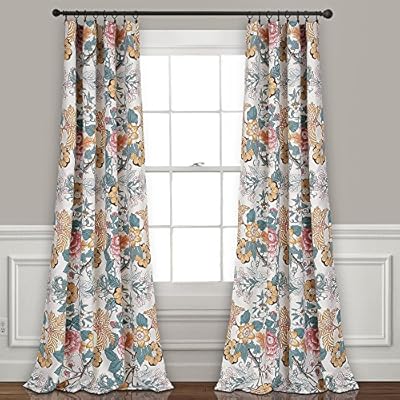 Amazon Com Lush Decor Sydney Curtains Floral Garden Room