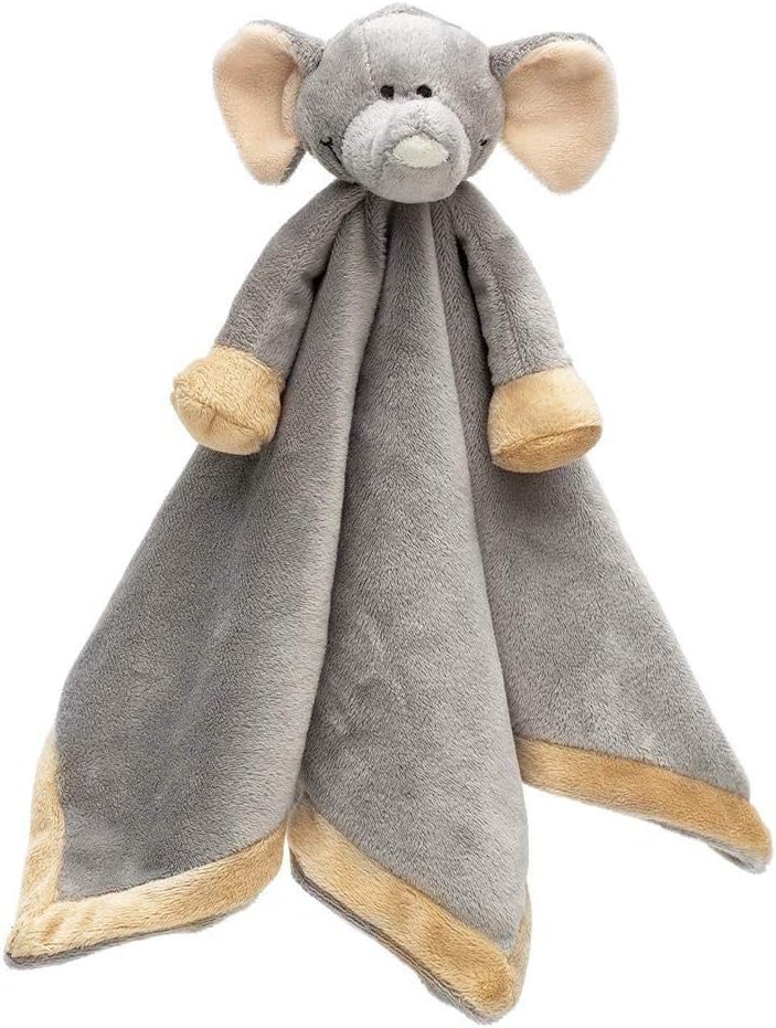Teddykompaniet BÄstad14874 Baby Comforter Toy Blanket Elephant Diinglisar Grey - Baby Security Blanket - Soother Stuffed Plush Animal Blankies for Newborn and Toddler, Girl and Boy