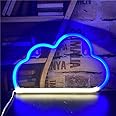 Cloud Neon Light LED Neon Signs Blue-Warmwhite Cloud Neon Sign for Kids Room Bedroom Hotel Shop Restaurant Game Office Wall Art Decoration Sign Birthday/Christmas Gift (Blue-Warmwhite)