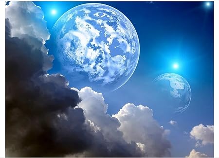 Mznm Photo Wallpaper 3d Ceiling Murals Hd Fantasy Earth Night Sky