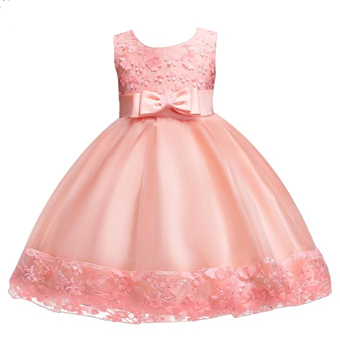 FYMNSI Kinder Mädchen Partykleid Blumen Tutu Prinzessin Hochzeit Brautjungfer Kleid Blumenmädchen Festlich Abendkleid Kleinki