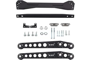 POSENG Rear Lower Control Arm Subframe Brace Tie Bar kit Compatible with Honda Civic EK 1996 1997 1998 1999 2000