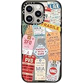 CASETiFY Impact iPhone 15 Pro Max Case [4X Military Grade Drop Tested / 8.2ft Drop Protection/Compatible with Magsafe] - Stickers Prints - AirTags - Clear Black
