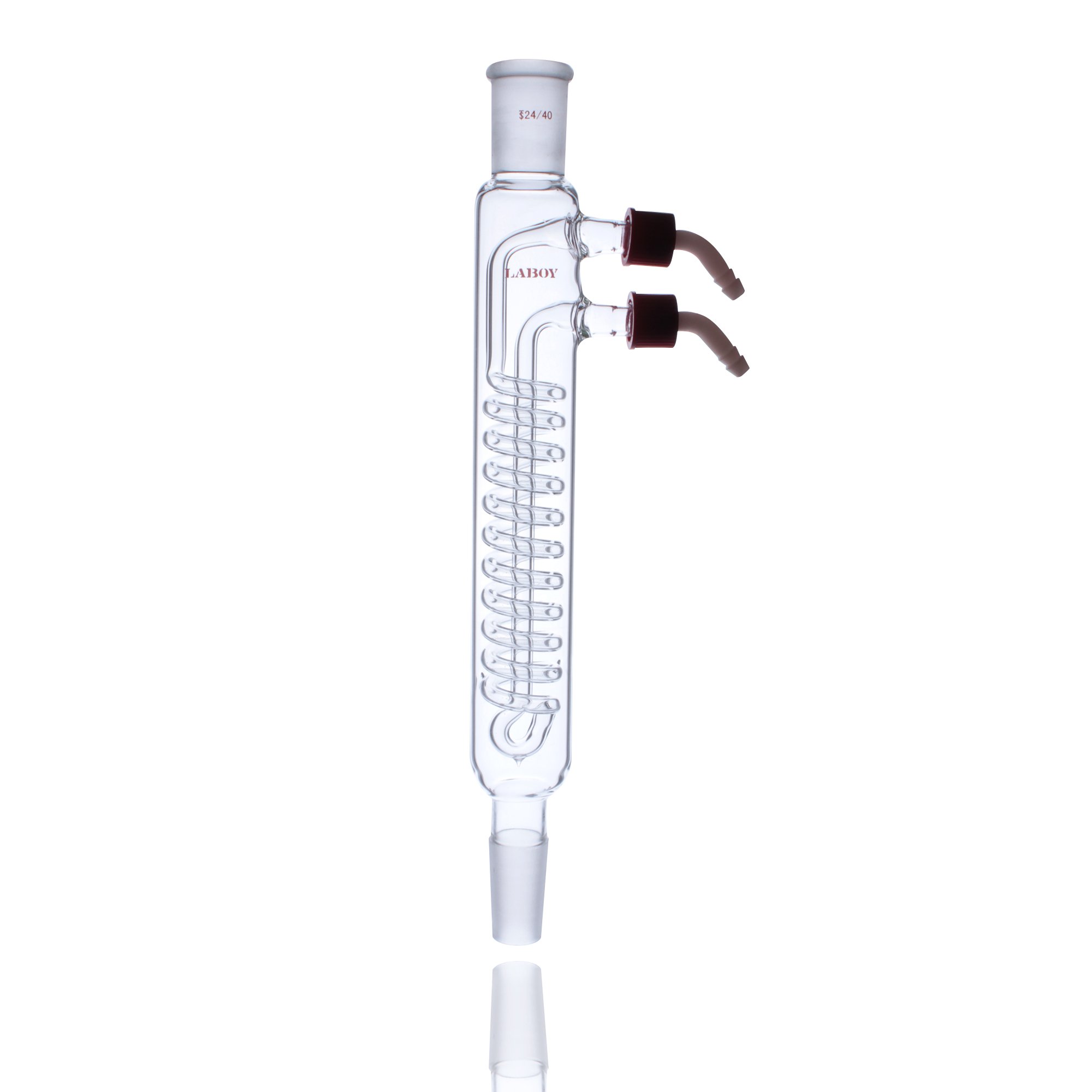 Laboy HMC011411 Glass Reflux Condenser Large Cooling Capacity 300 mm Overall Height 24/40 with