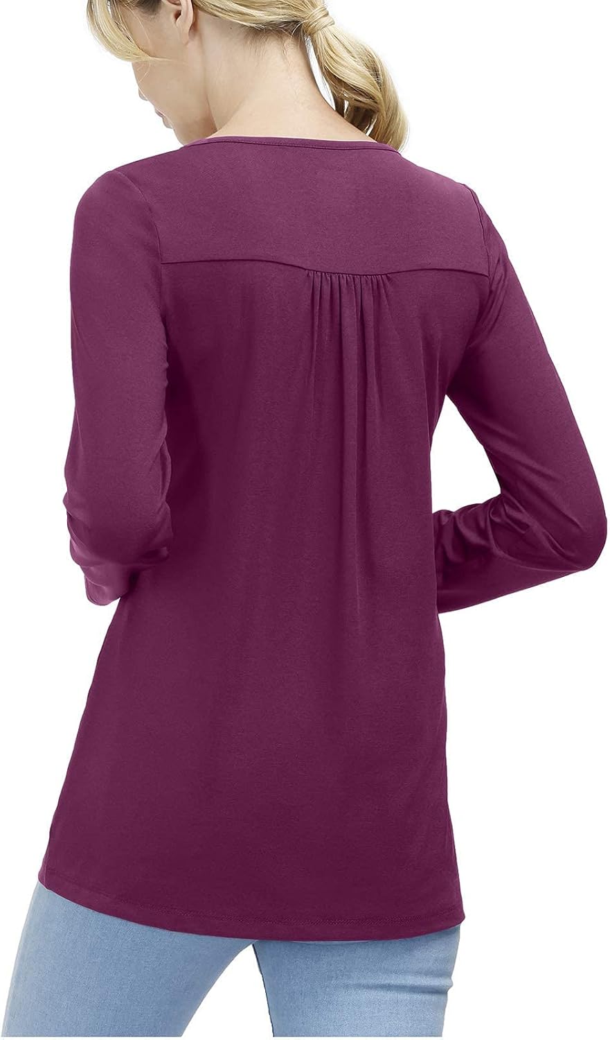 Womens Long Sleeve Workout Tops Casual Tunic Top for Leggings Athletic T-Shirt Quick Dry Lightweight: Clothing