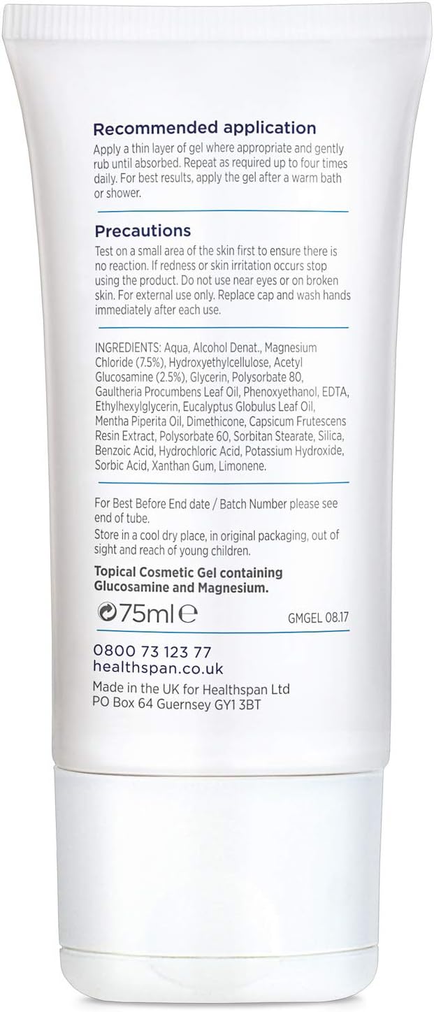 Healthspan Magnesium & Glucosamine Gel, 150 ml (Pack of 1) - Image 4