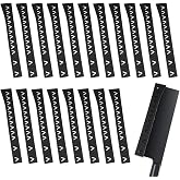 8 Inch Safety Knife Cover Sleeves, 20 Pack Knife Edge Guard Universal, Knife Sheath, Knife Edge Guards Blade for Ceramic Kitchen Paring Bread Knife, Kitchen Universal Knife Sheath, Black