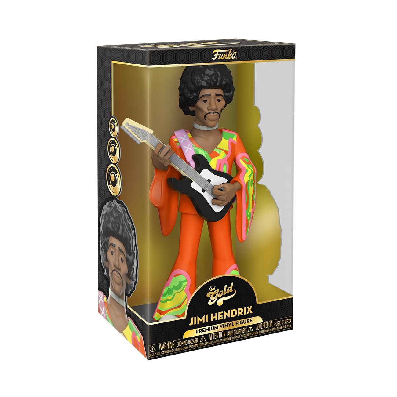 Funko Vinyl Gold 12": Jimi Hendrix - Collectable Vinyl Action Figure - Birthday Gift Idea - Official Merchandise - Ideal Toy for Music Fans - for Your Collection and Display