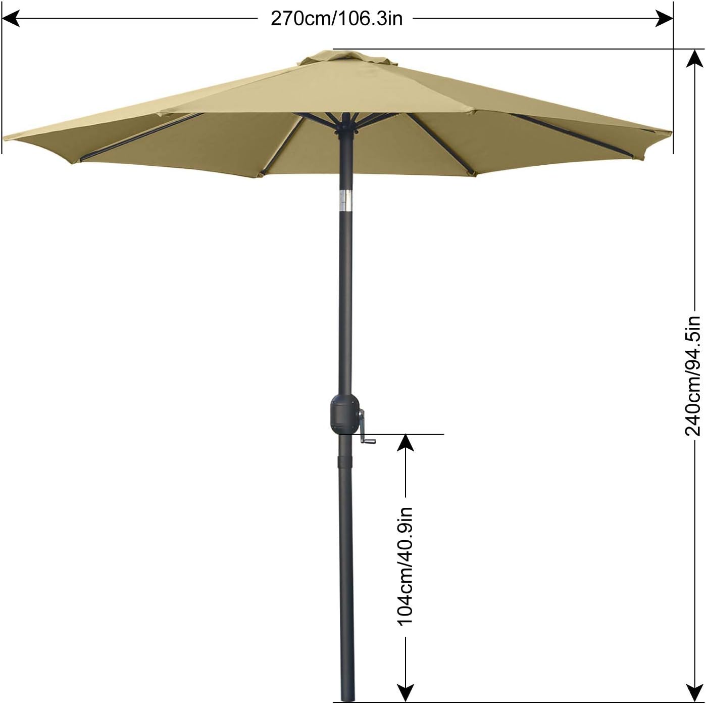 half garden umbrella