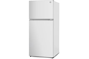 Commercial Cool 18 Cu. Ft. Top Mount Refrigerator with Freezer, 2-Door Refrigerator with Top Freezer and Adjustable Temperature Control, Ice Maker Ready, Energy Star Certified, White