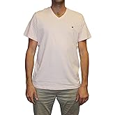 Tommy Hilfiger Men's Flag V-Neck T-Shirt, Primrose, Large