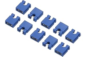 MECCANIXITY 2.54mm Jumper Caps Standard Circuit Board Jumper Cap Shunts Short Circuit Connection Pin Blocks, Blue Pack of 100
