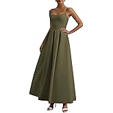 PRETTYGARDEN Cocktail Dresses for Women 2026 Spring Elegant Ruffle A Line Long Flowy Summer Formal Wedding Guest Maxi Dress