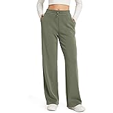 ODODOS Women's Modal Soft Wide Leg Pants with Pockets Adjustable Shockcord High Waist Casual Lounge Pants-27/29/31" Inseam