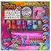 Townley Girl Dreamworks Trolls Nail Art Set, Includes: 240 Nail Gems, 42 Stickers, 7 Polishes, Carrying Bag