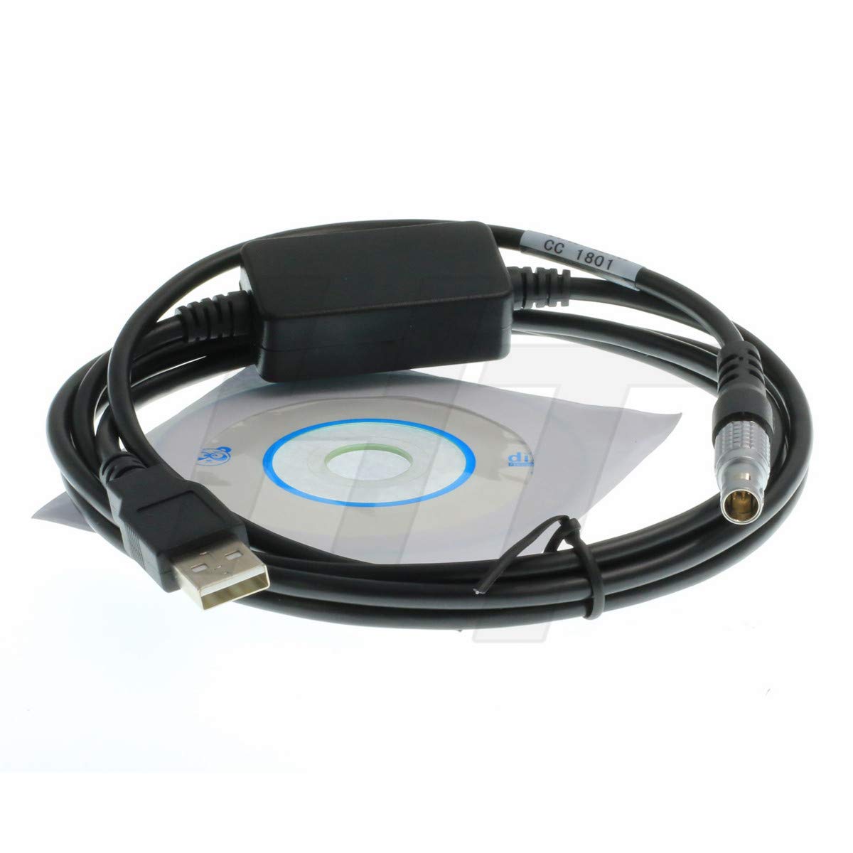 HangTon TPS TS Series Total Station DNA Levels Data Transfer Cable for Leica 5 Pin to USB GEV189